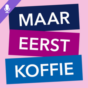 Logo van de Maar Eerst Koffie podcast