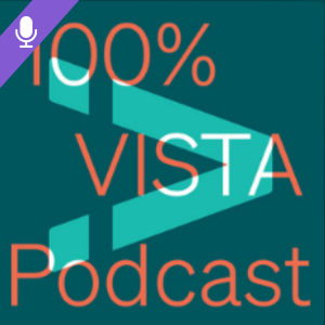 Logo van de 100% VISTA College podcast
